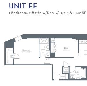 1 Bedroom 2 Bath Den EE2 1 Bedroom 2 Bath Den EE2